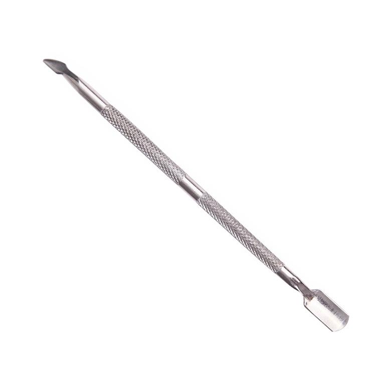 Repousse-cuticules double embout en acier inoxydable pour pédicure, manucure et nail art (outil unisexe)_voghion.com