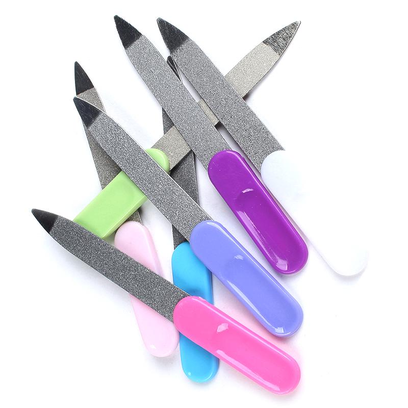 Lime à ongles double face en acier inoxydable pour manucure_voghion.com