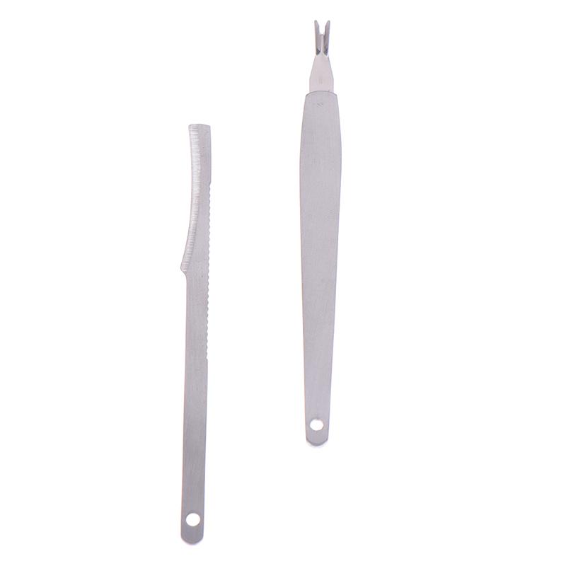 Semplice lima per unghie, forchetta per pelle morta, strumento per manicure e pedicure, coltello per pedicure, strumento di bellezza_voghion.com