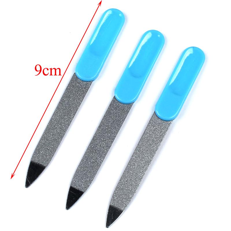 Lime à ongles double face en acier inoxydable (lot de 2) - Outil de manucure et pédicure_voghion.com