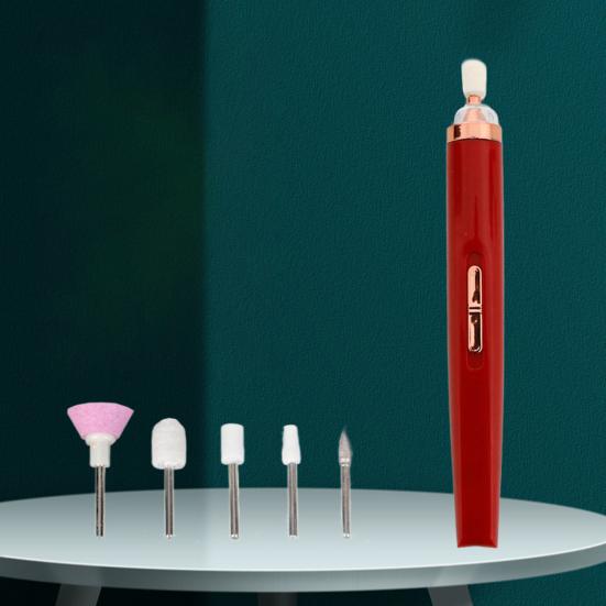 1 Set Electric Nail File High Speed Labor-saving Long Lasting Excellent Handheld Grinder With Drill Bits For Salon_voghion.com