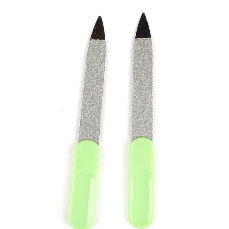 Lime à ongles double face en acier inoxydable (lot de 2) - Outil de manucure et pédicure_voghion.com