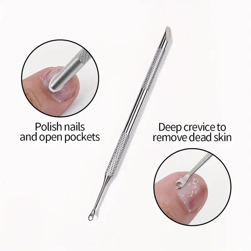 Edelstahl Nagelhautschieber Mit Doppelseitigem Werkzeug_voghion.com