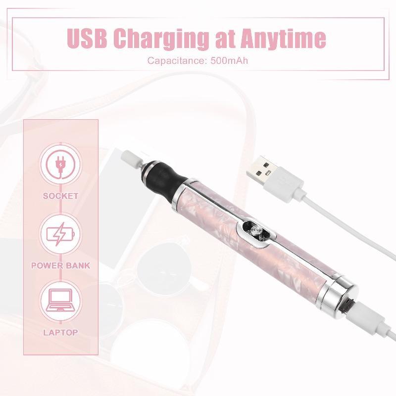 Cordless Electric Nail Drill Kit Portable USB Rechargeable Electric Nail File Set Nail Drill Machine Manicure Pedicure Tools_voghion.com
