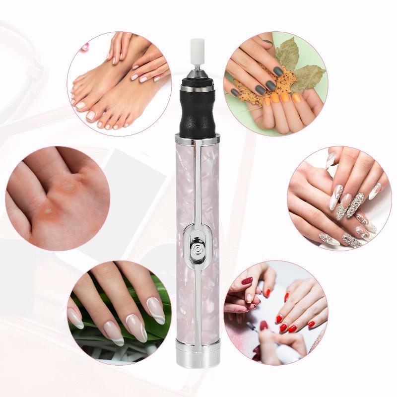 Cordless Electric Nail Drill Kit Portable USB Rechargeable Electric Nail File Set Nail Drill Machine Manicure Pedicure Tools_voghion.com