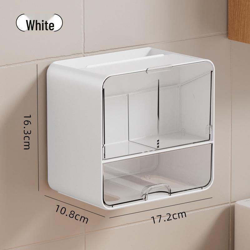 Organizer da parete per bagno per dischetti e accessori trucco_voghion.com