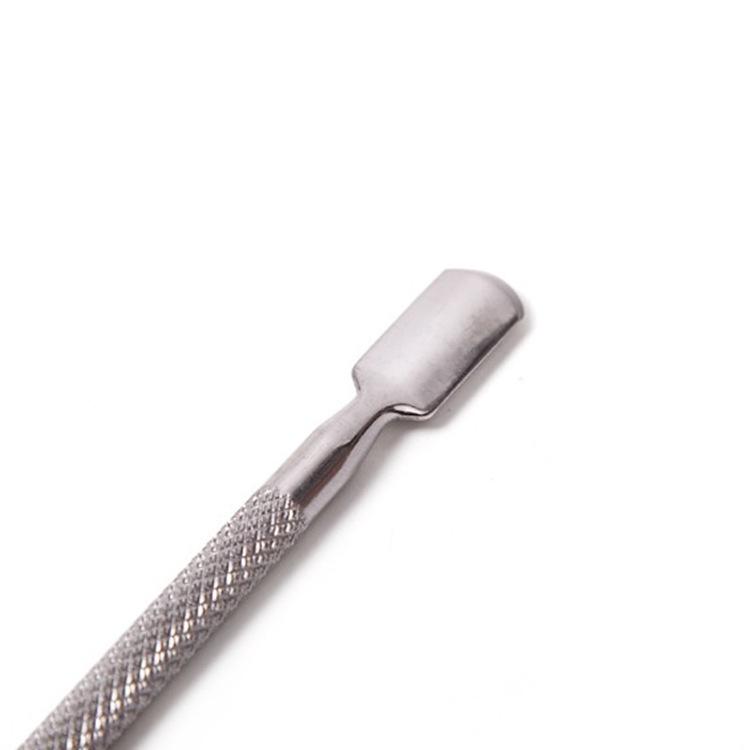 Repousse-cuticules double embout en acier inoxydable pour pédicure, manucure et nail art (outil unisexe)_voghion.com