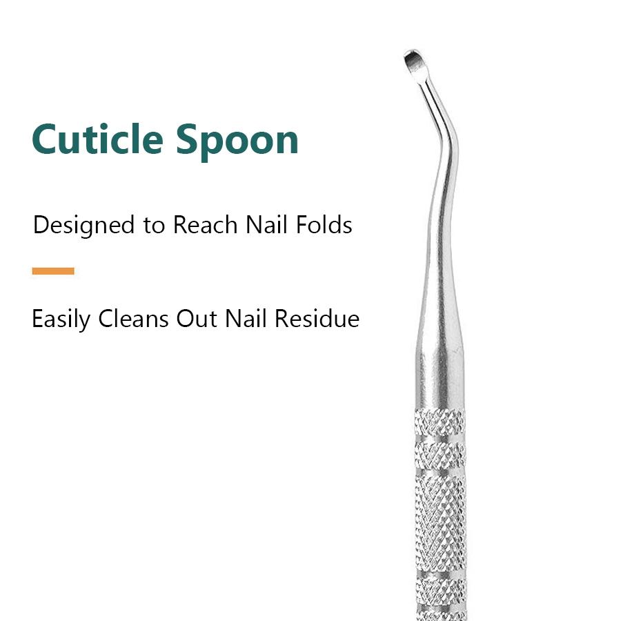 3Pcs Ingrown Toenail Correction Tool Set, Stainless Steel Double-Ended Nail Files, Paronychia Care, Foot Cleaning Tools_voghion.com