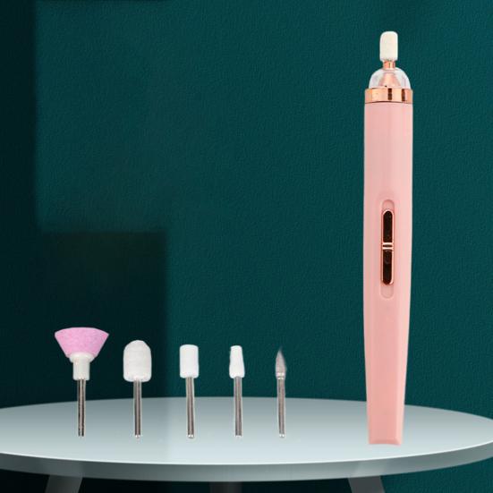 1 Set Electric Nail File High Speed Labor-saving Long Lasting Excellent Handheld Grinder With Drill Bits For Salon_voghion.com