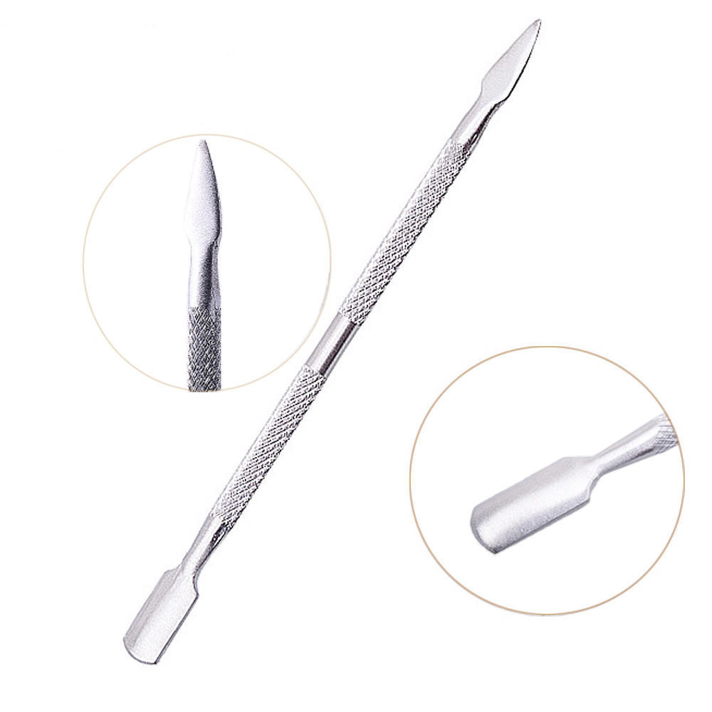 4 PC/set Double Ended Nail Pusher Romover Cuticle Manicure Pedicure Nail Cleaner_voghion.com